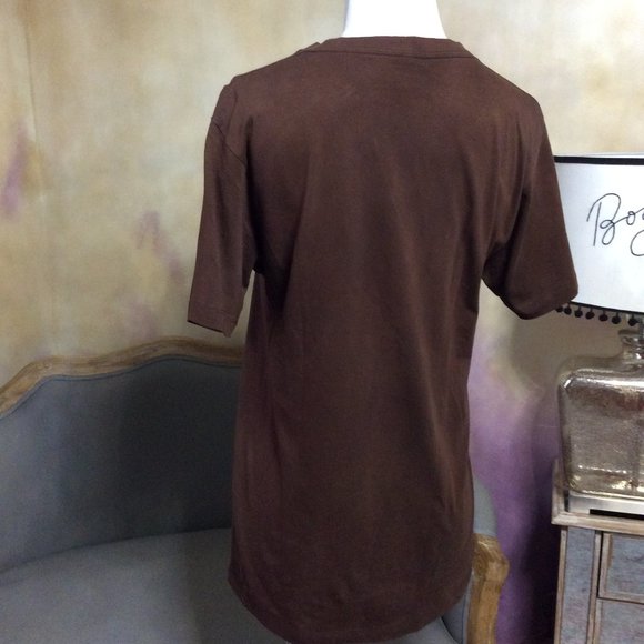 NWOT "Rowing Is Not A Crime" brown tee, size M - Picture 4 of 7